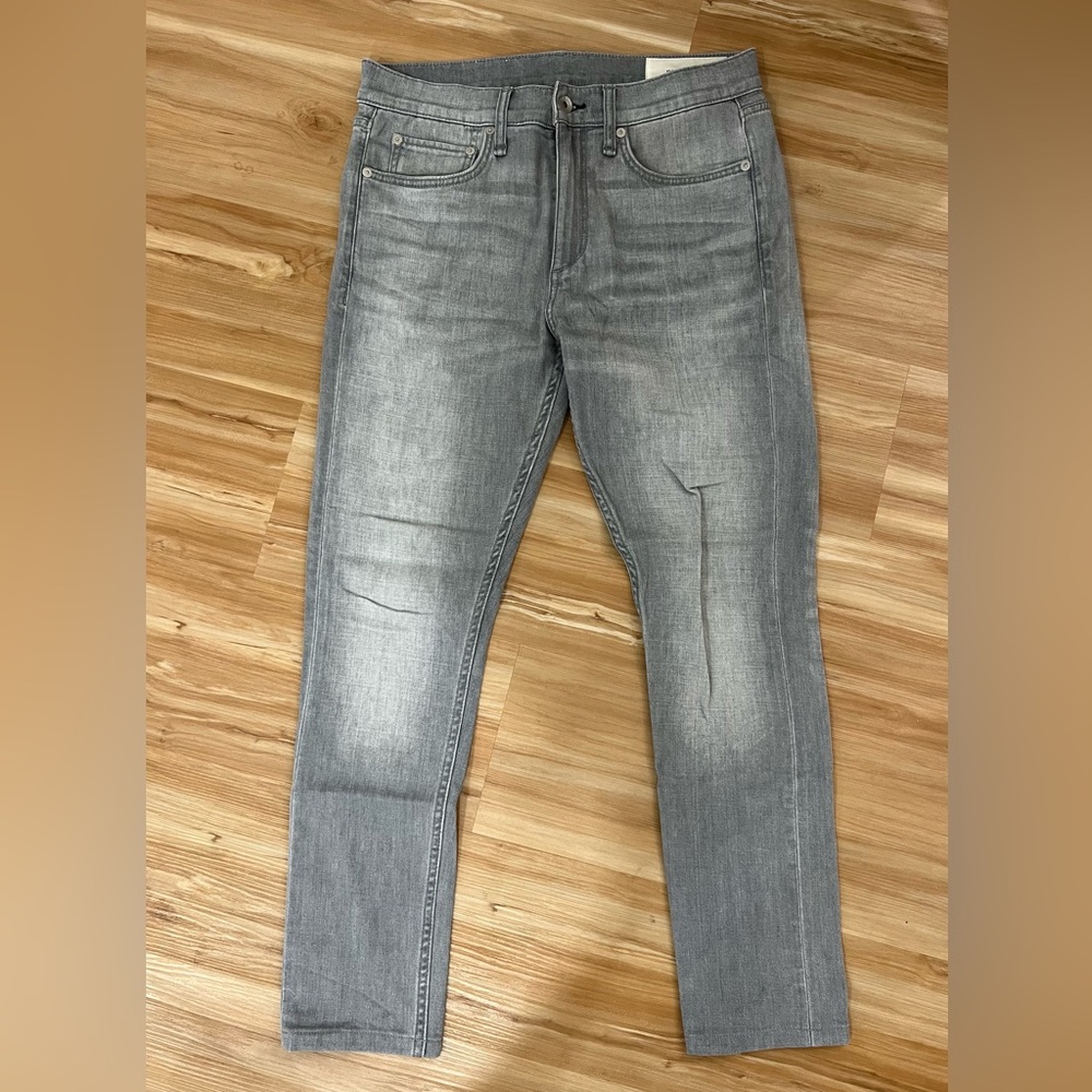 rag & bone Men's Slim Gray Washed Jeans